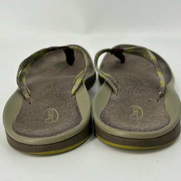 Chaco Thong Sandal Comfort Beachy Flip Flop Green Women's Size 9 - Picture 4 of 11